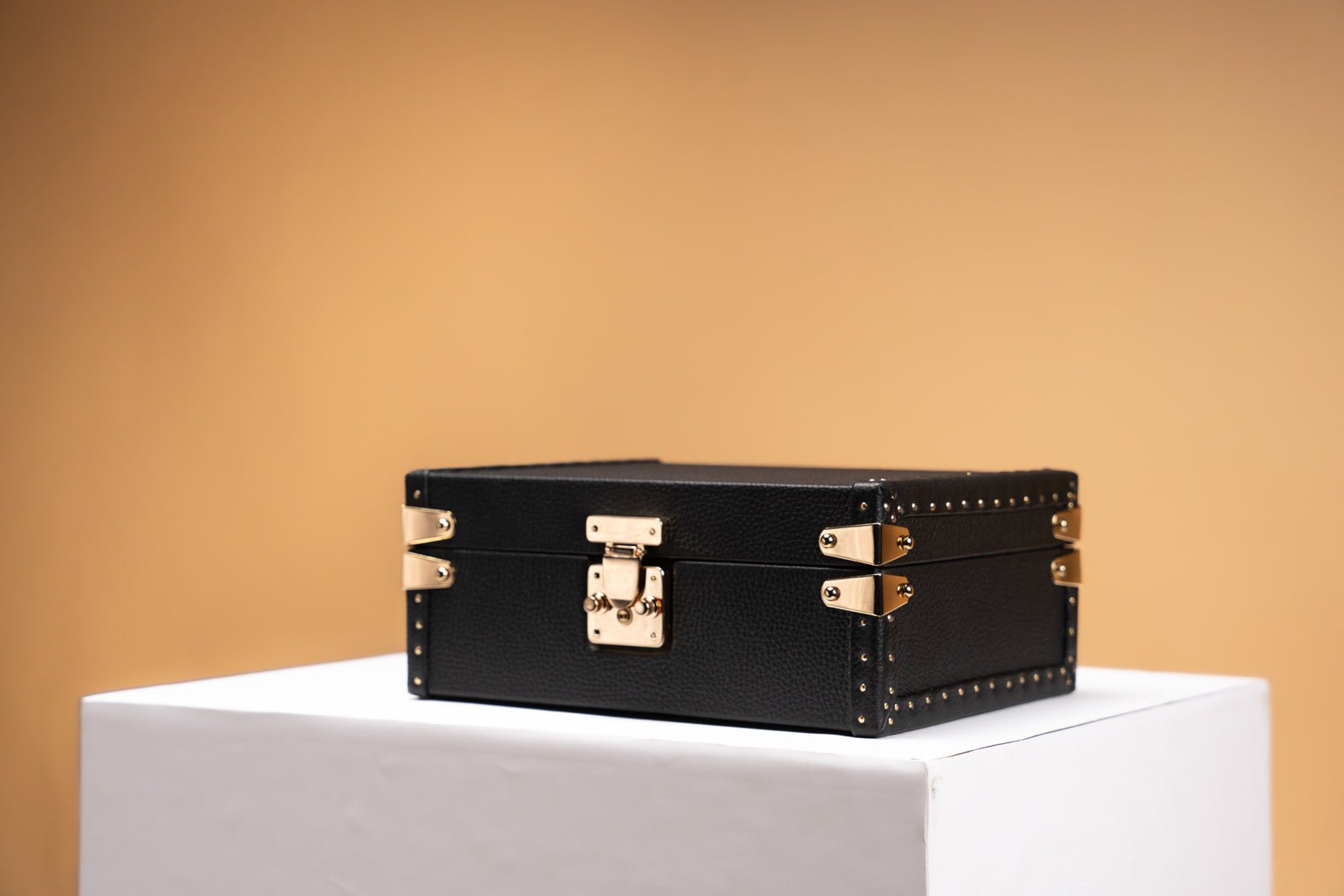 Barhion Petra Watch Case - Togo Black For 8 Watches