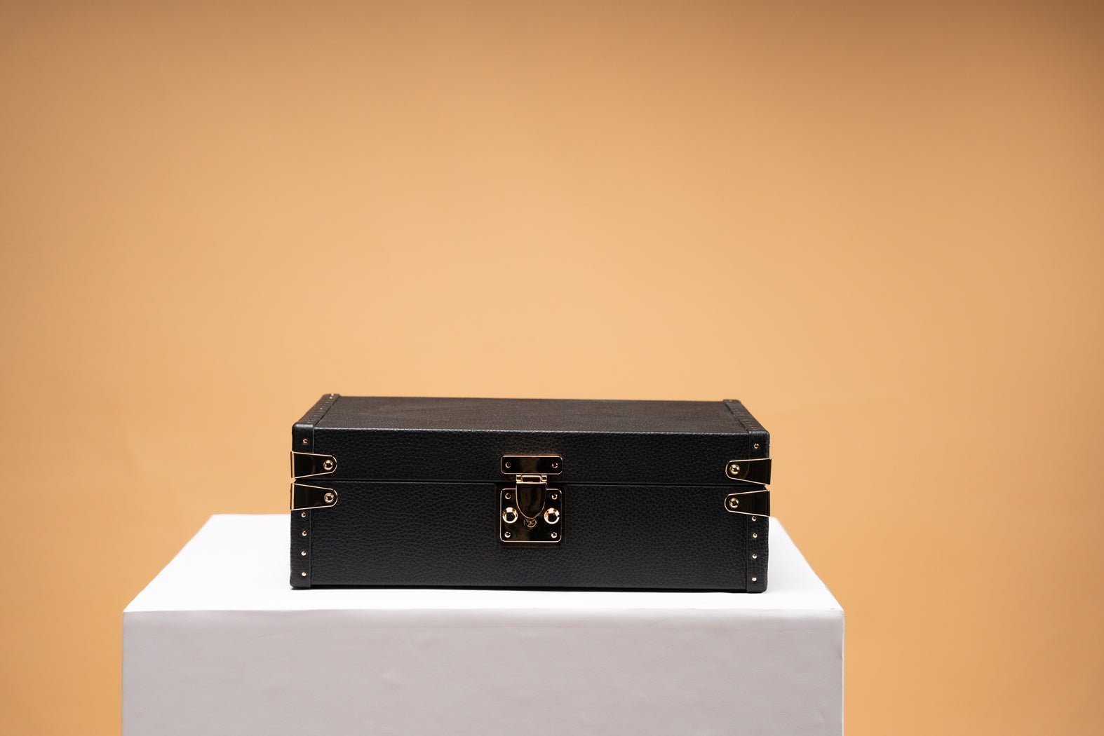 Barhion Petra Watch Case - Togo Black For 8 Watches