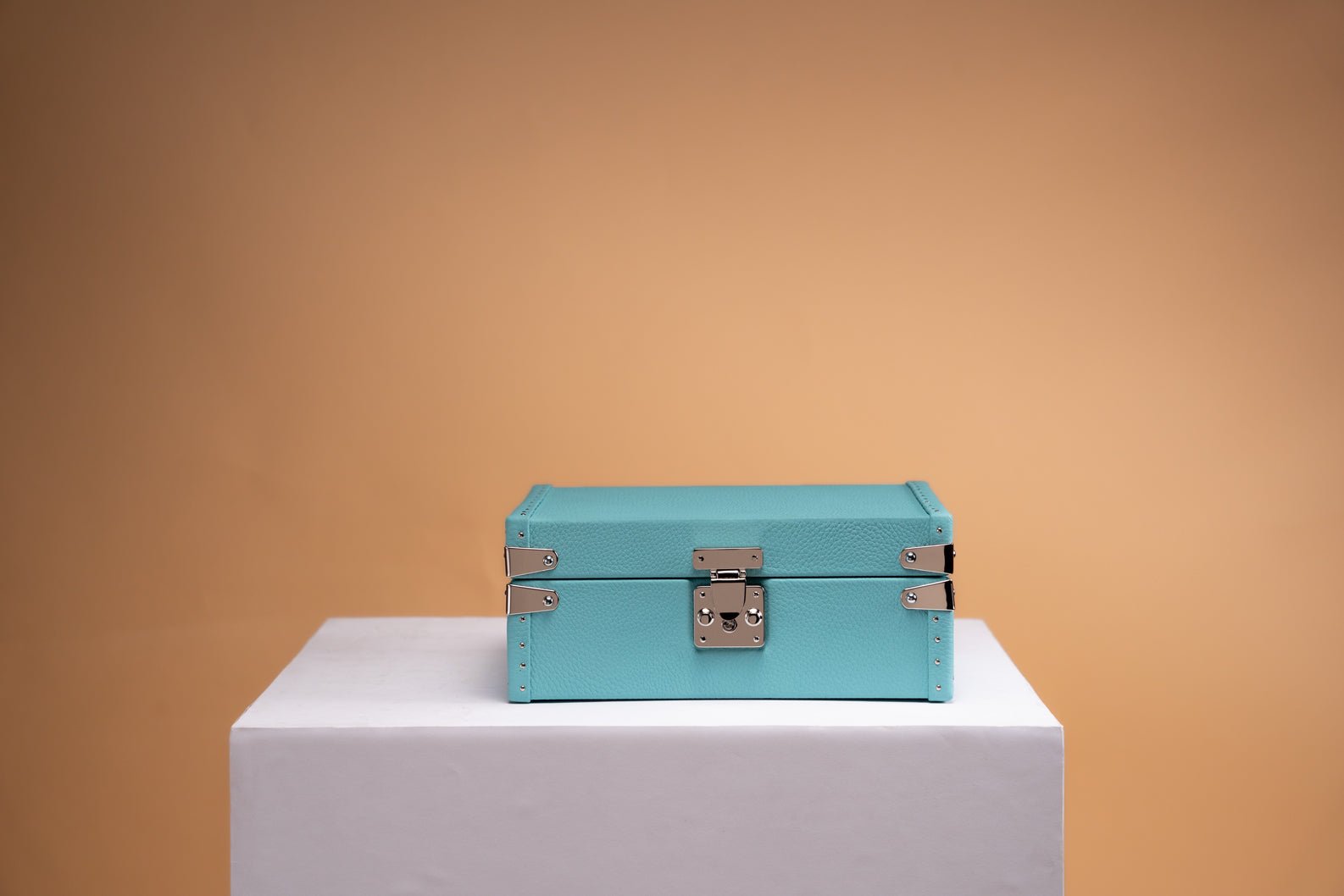 Barhion Petra Watch Case - Togo Tiffany Blue For 8 Watches