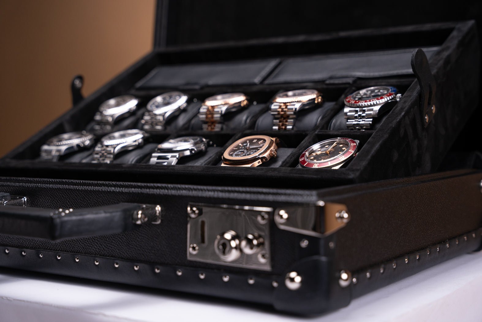 Barhion Watch Collector Case - Master Edition Saffiano Black