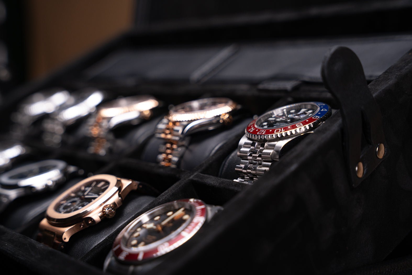 Barhion Watch Collector Case - Master Edition Saffiano Black