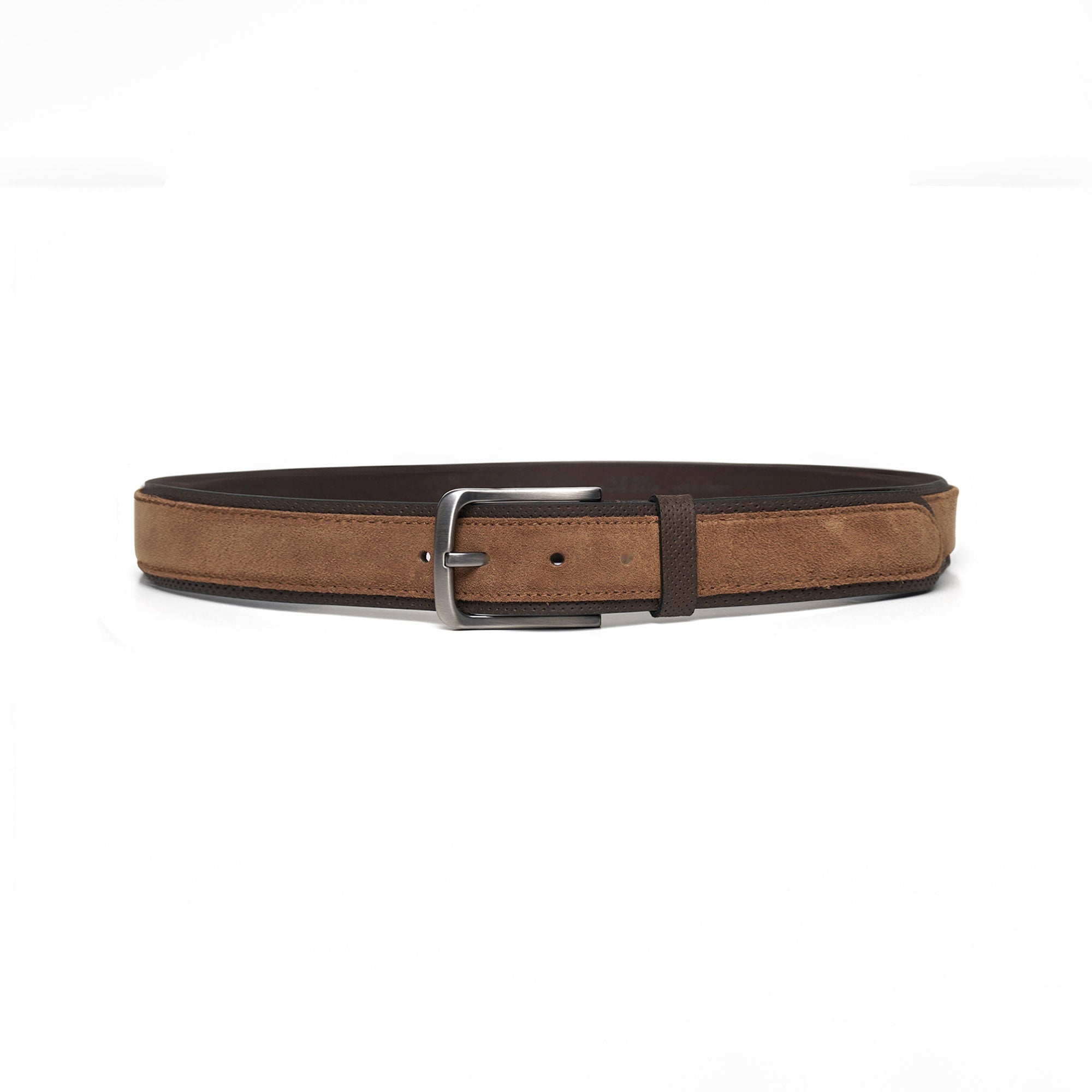 Men's Calf Leather Suede Handmade Belt M113 2