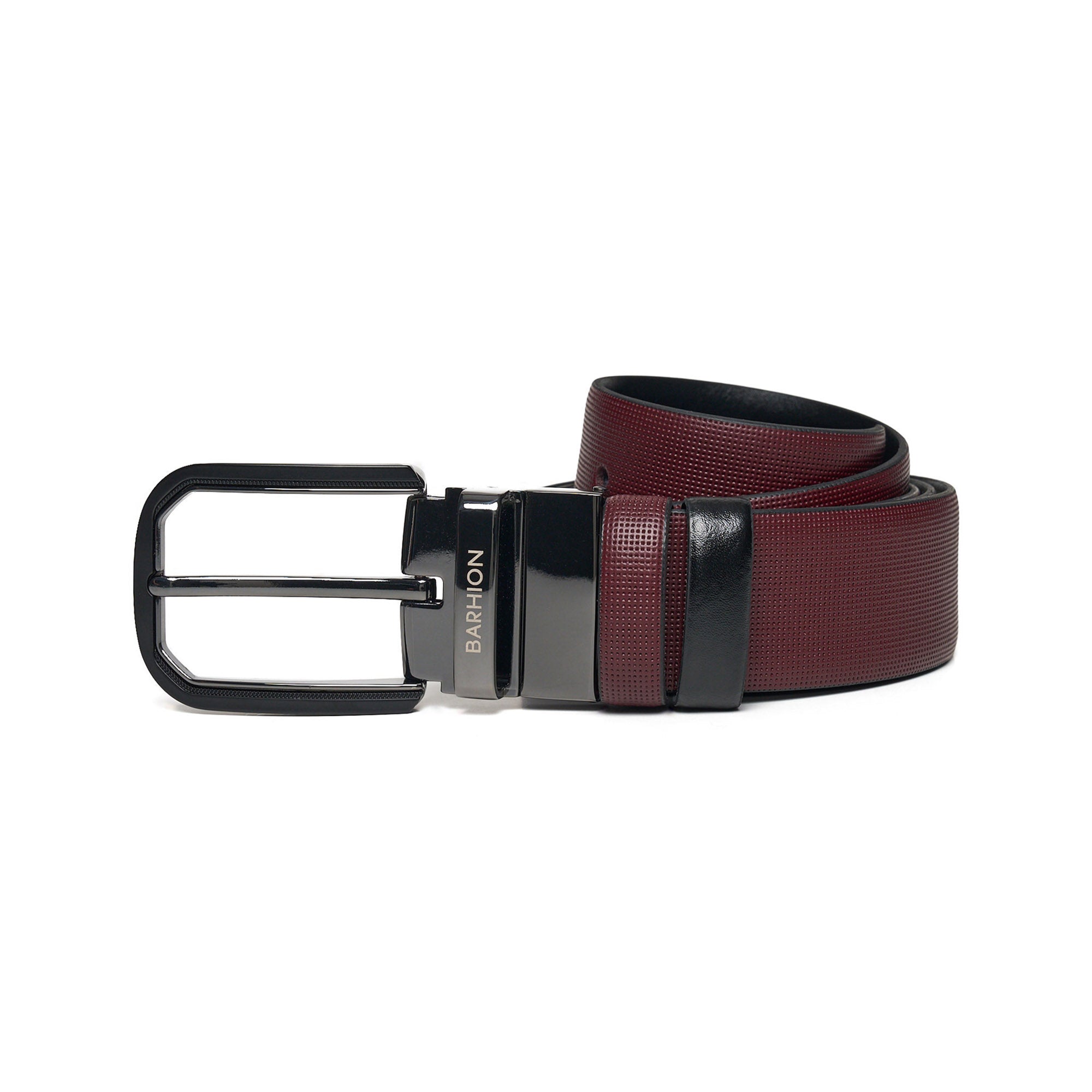 Men's Saffiano Reversible Calf Leather Handmade Belt M103 1