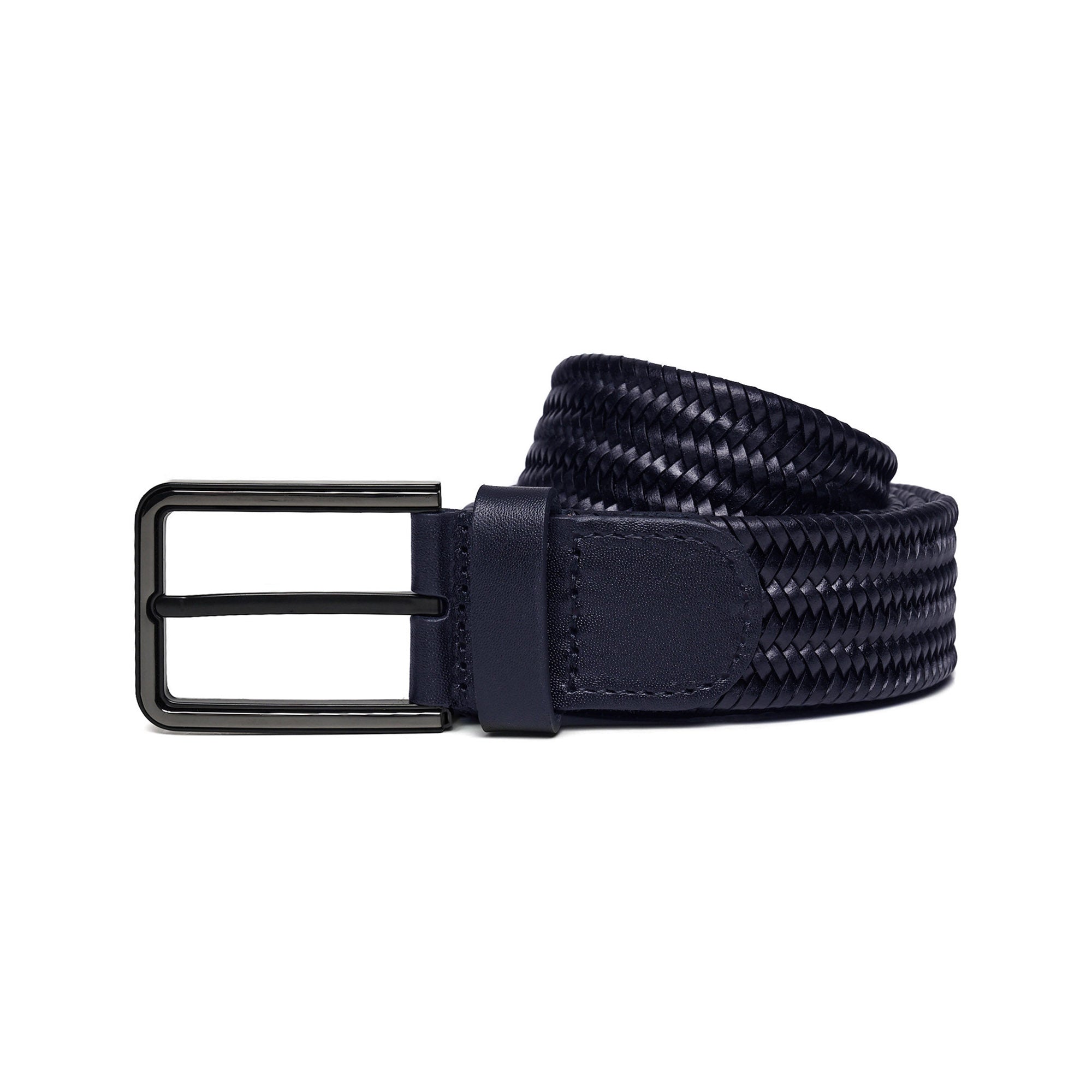 Men's Braided Calf Leather Handmade Belt M107