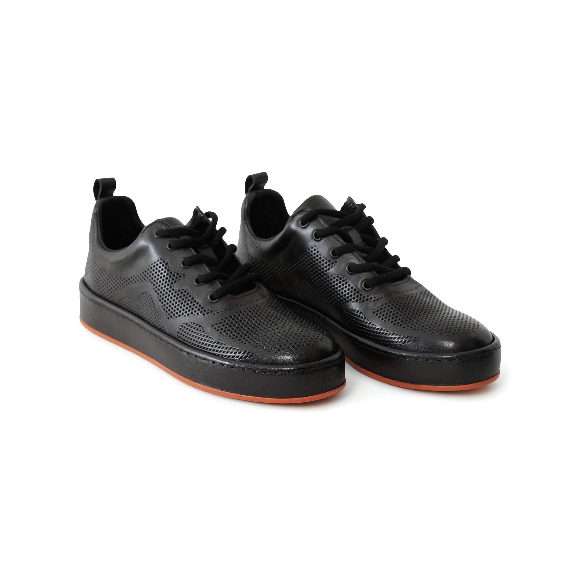 Women's Calf Leather Handmade Sneakers W5008