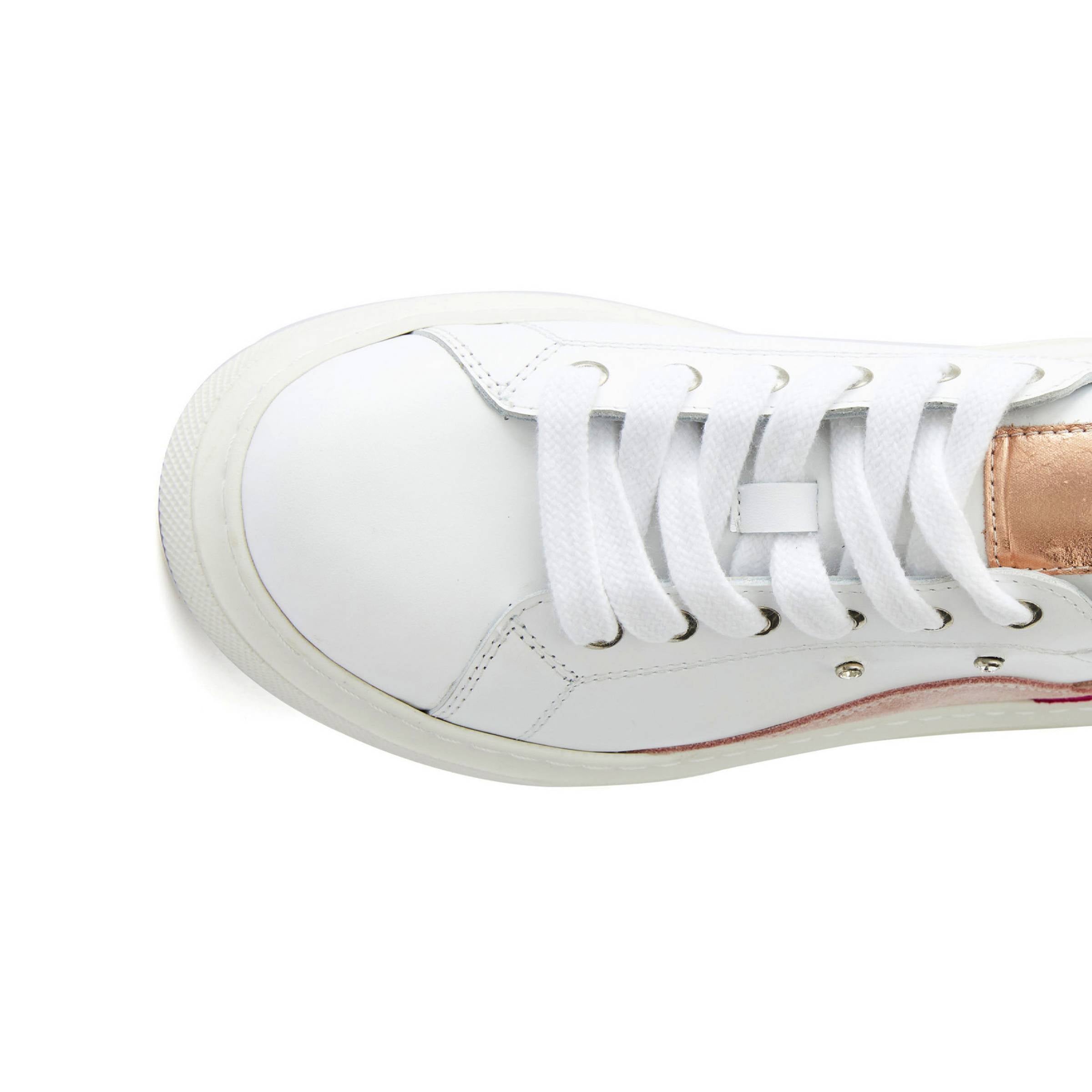 Women's Calf Leather Handmade Sneakers W5016