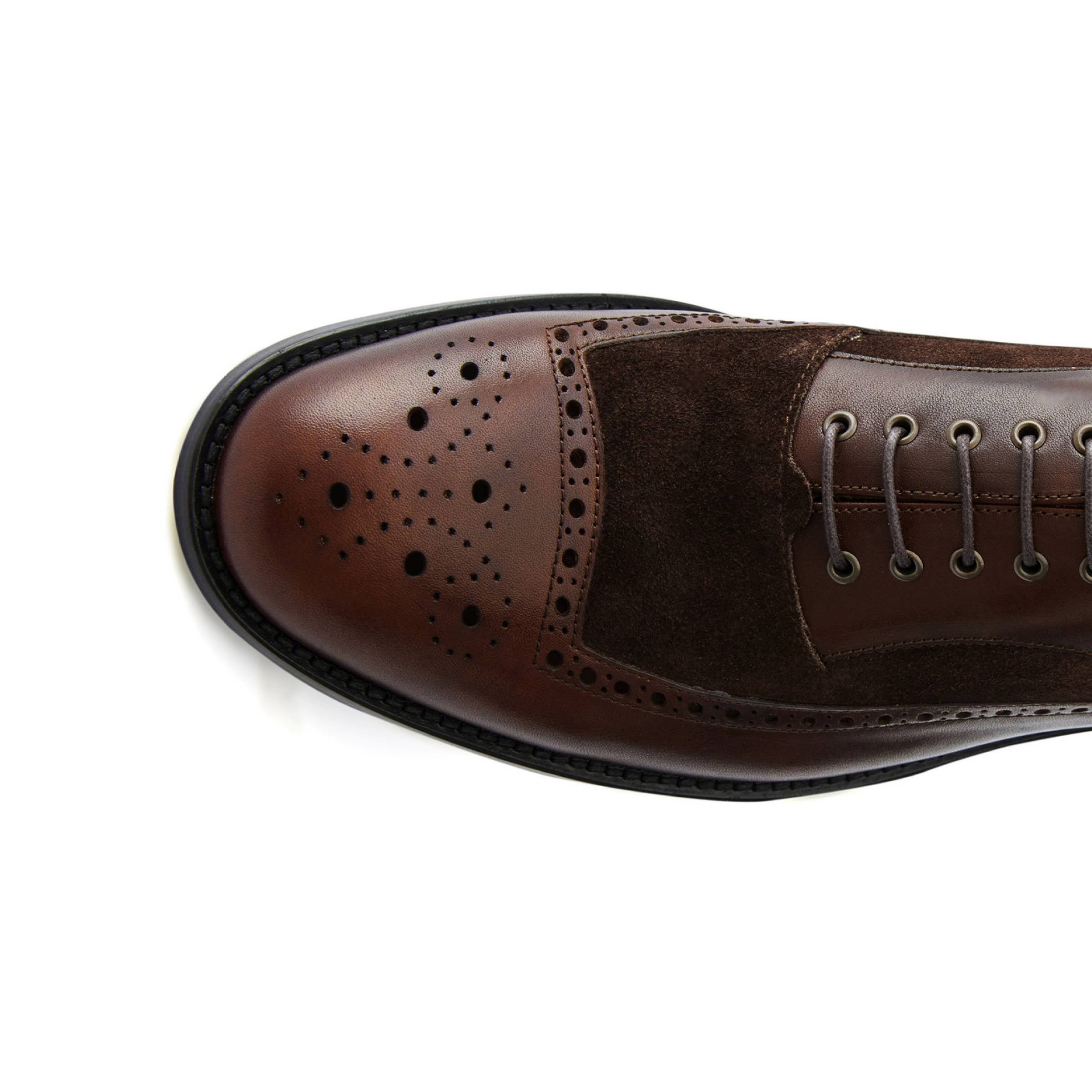 Men's Calf Leather Handmade Oxford M7005 6