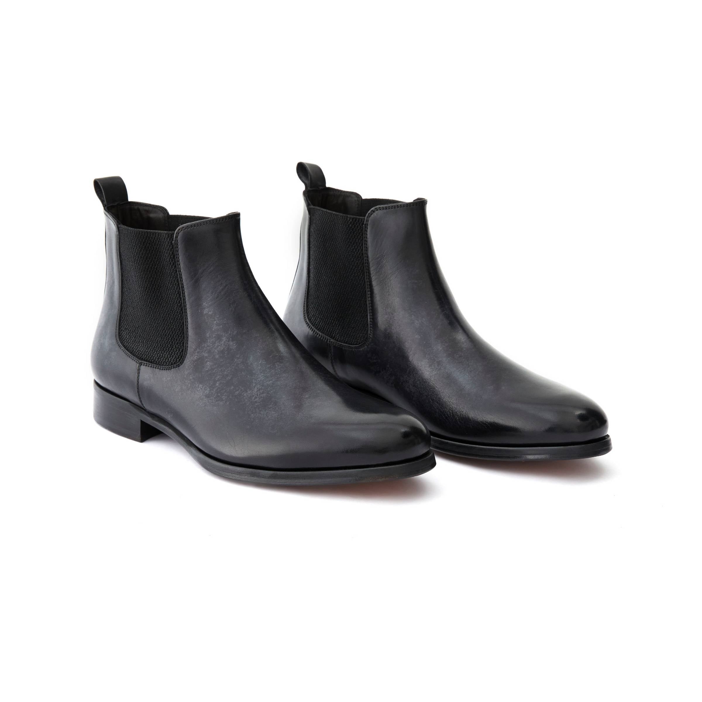 Men's Calf Leather Handmade Chelsea Boots M10004