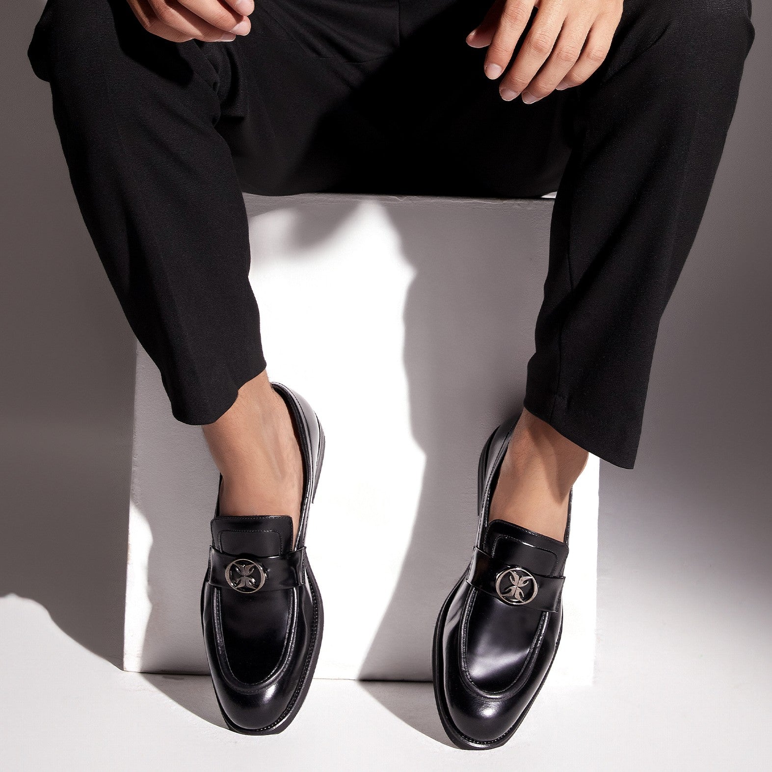 Men's Calf Leather Handmade Loafer M7040