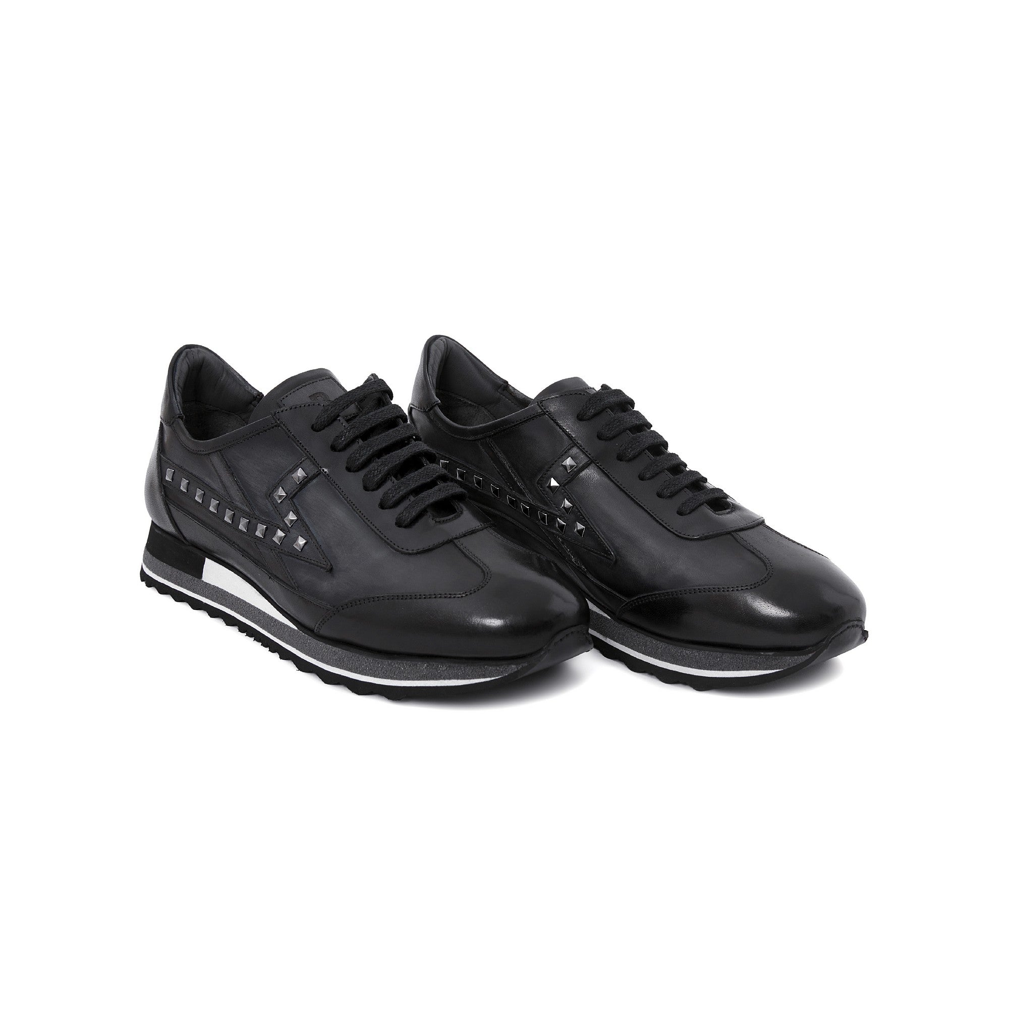 Men's Calf Leather Handmade Sport Shoes M8019