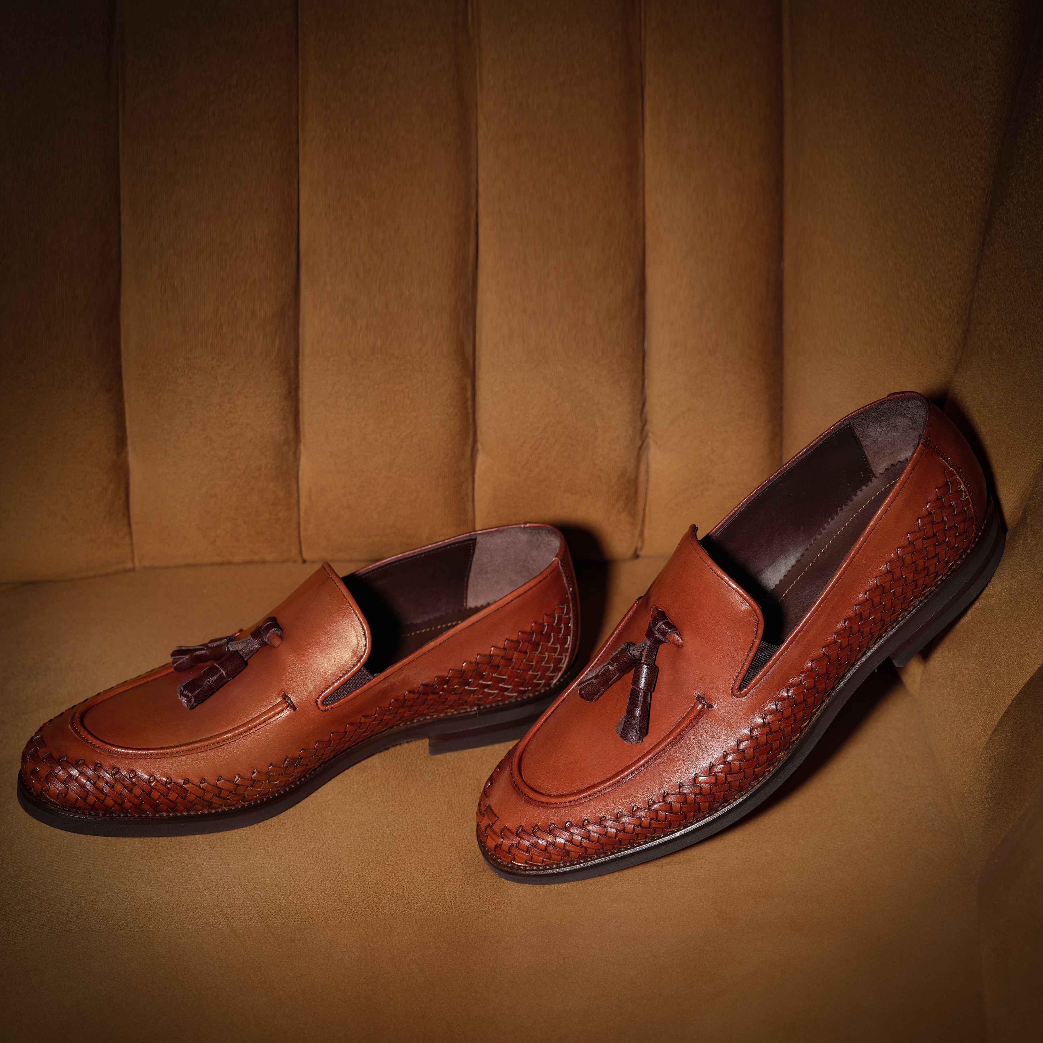 Men's Calf Leather Handmade Moccasin M7045