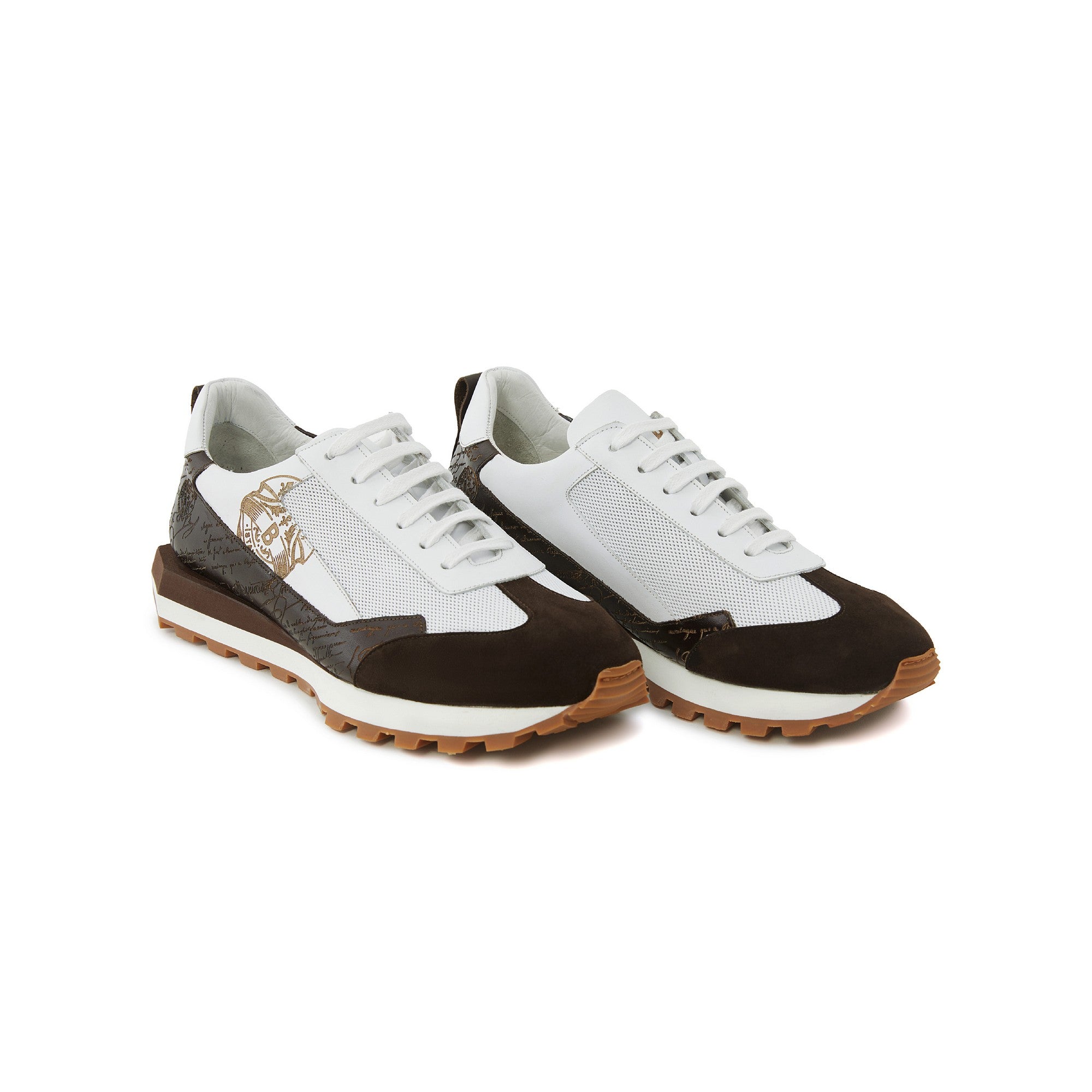 Men's Calf Leather Handmade Sneakers M8022