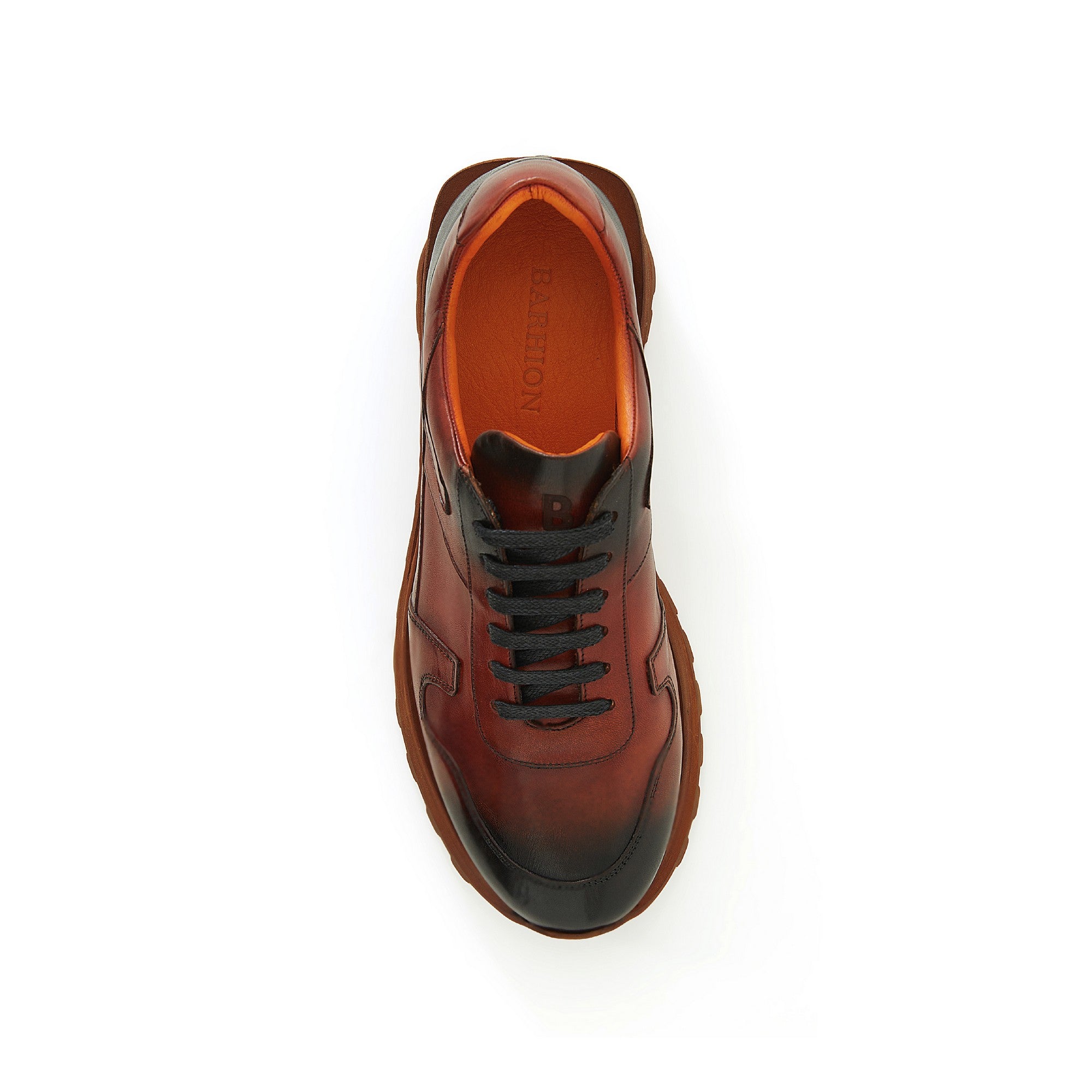 Men's Calf Leather Handmade Sneakers M8015 5