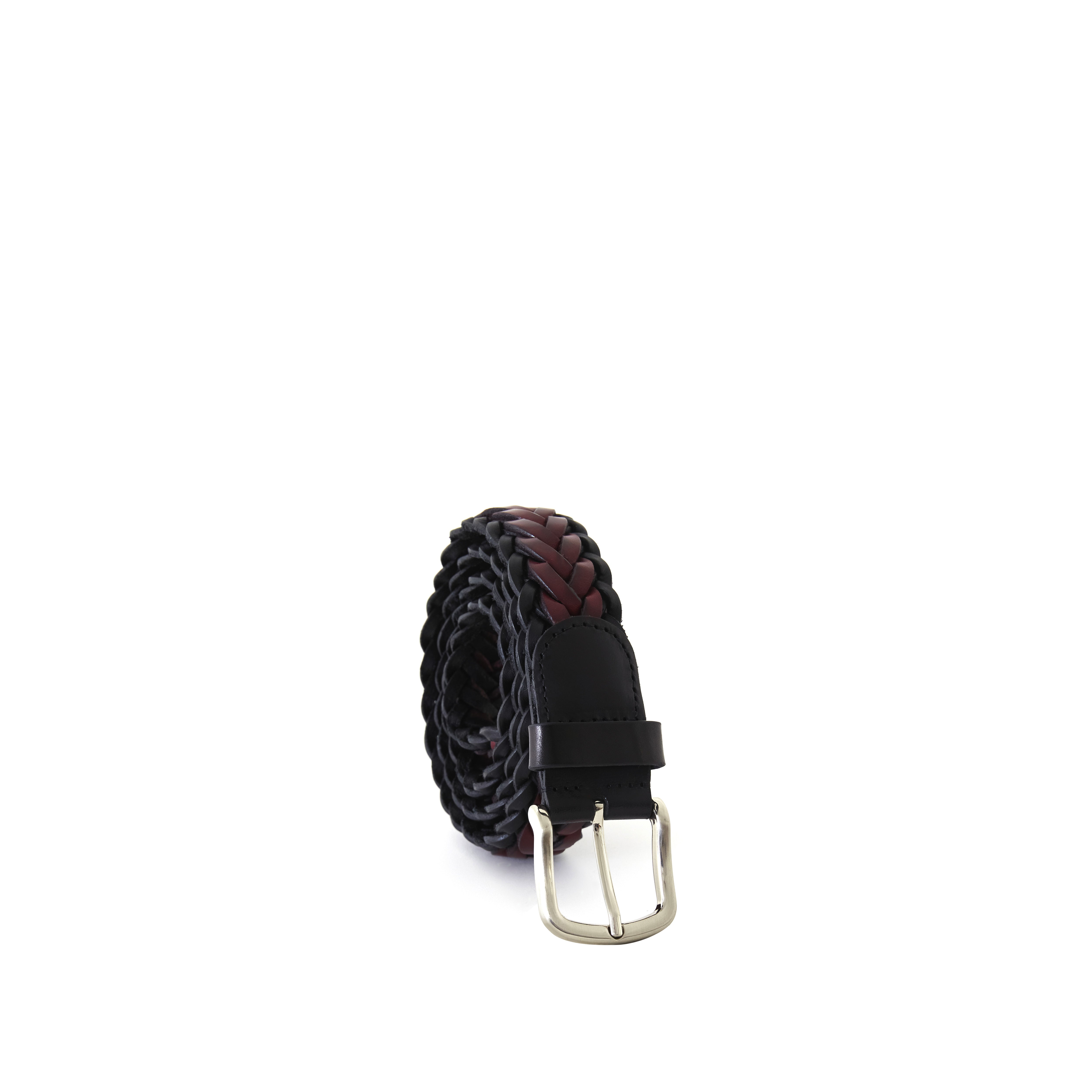 Men's Braided Calf Leather Handmade Belt M109