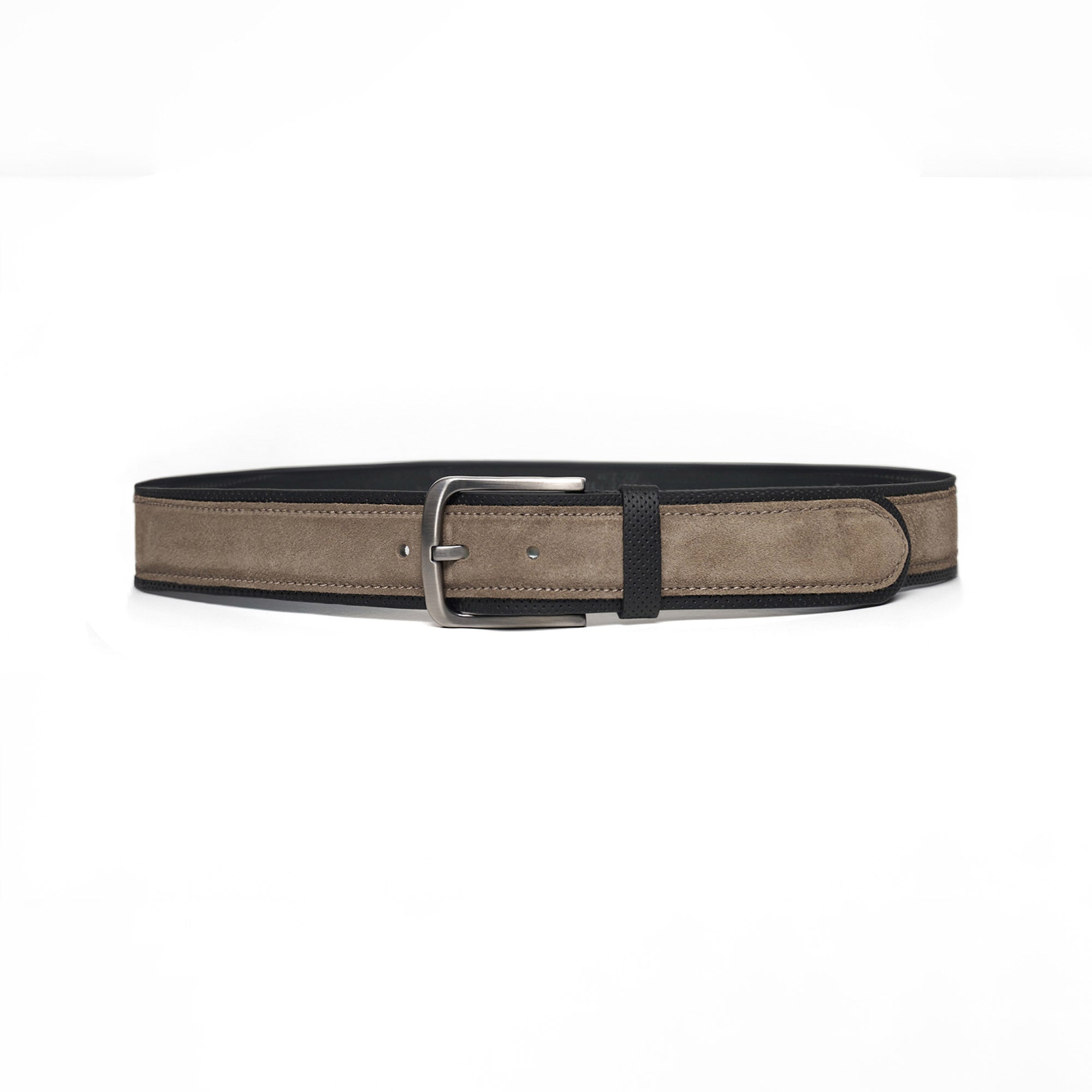 Men's Calf Leather Suede Handmade Belt M113 12