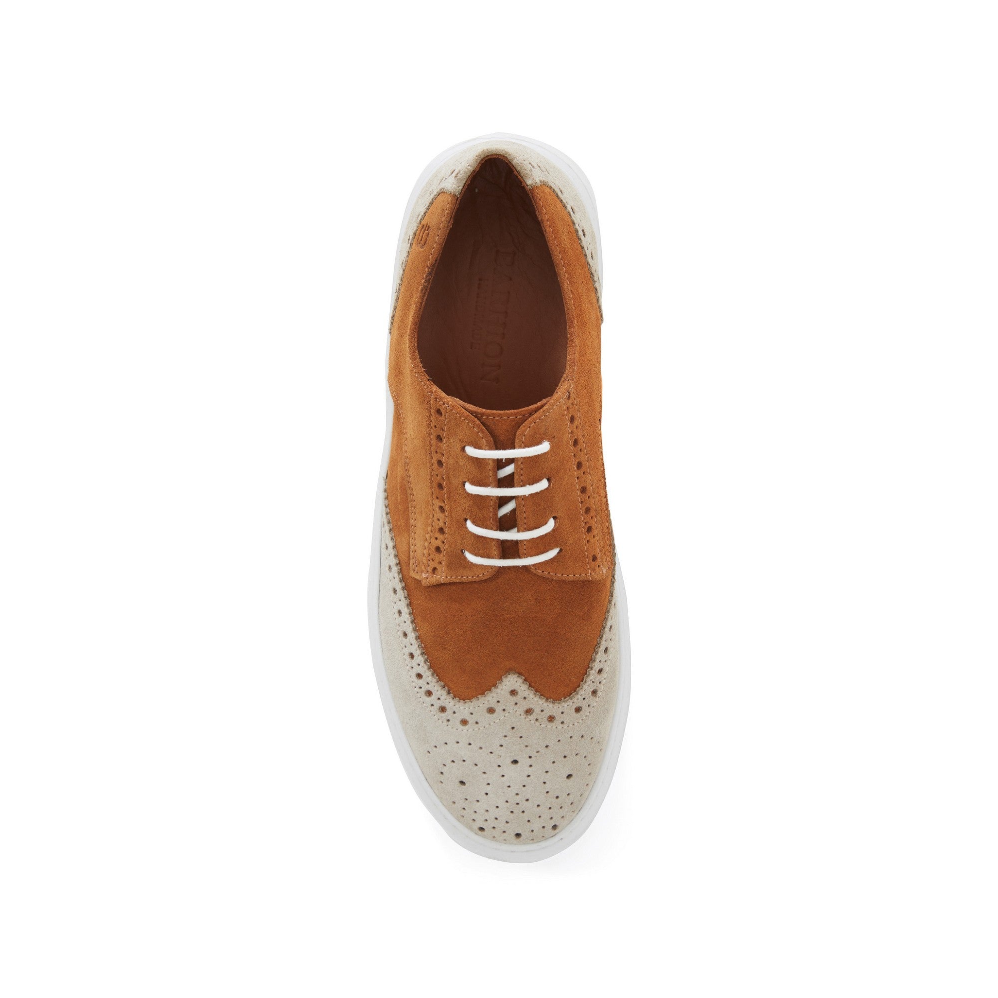 Men's Suede Calf Leather Handmade Oxford M9012