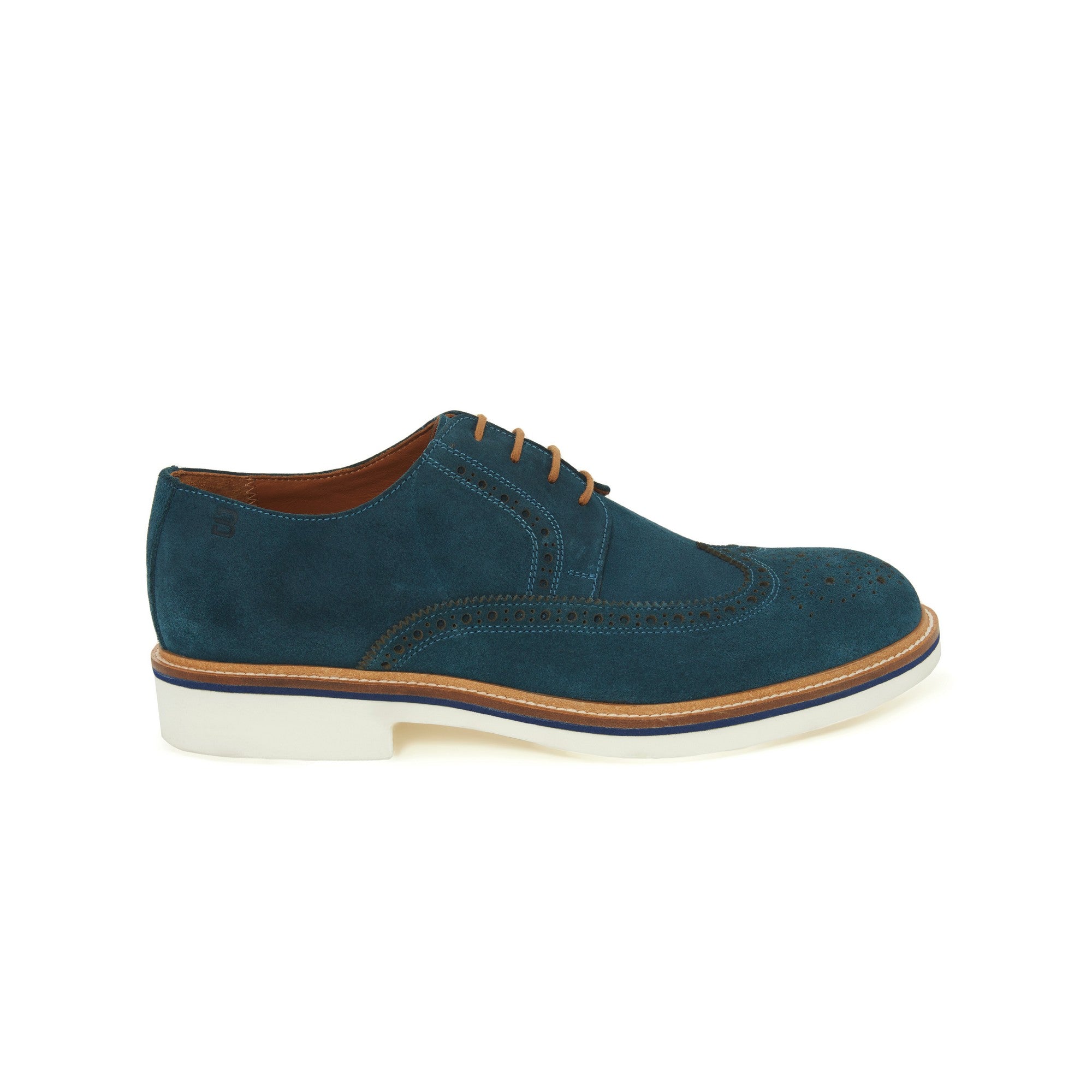 Men's Suede Calf Leather Handmade Oxford M9013