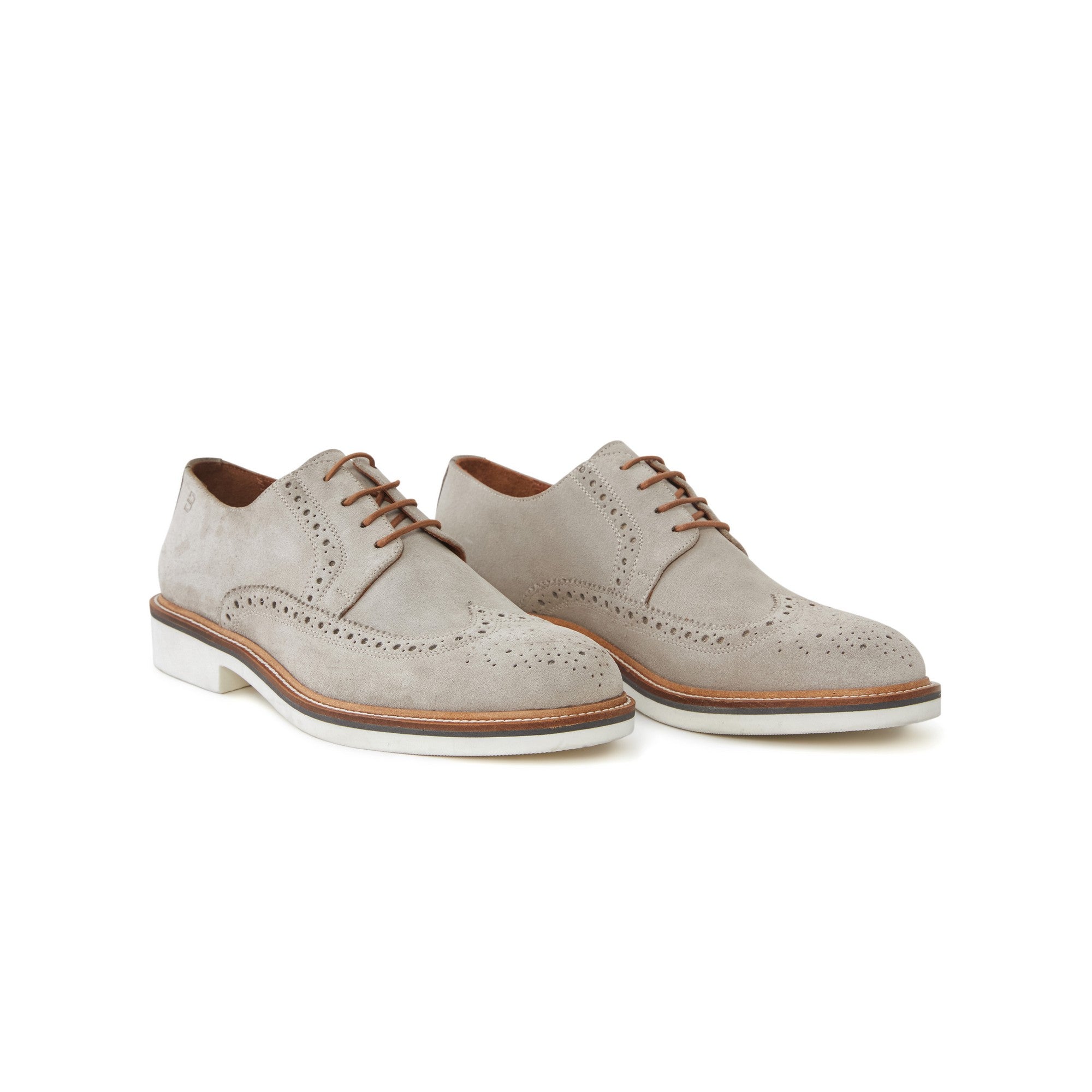 Men's Suede Calf Leather Handmade Oxford M9013 14