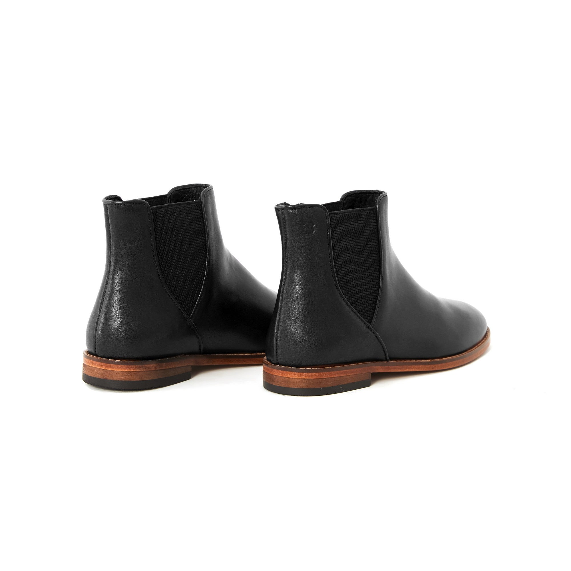 Women's Calf Leather Handmade Chelsea Boots W4004