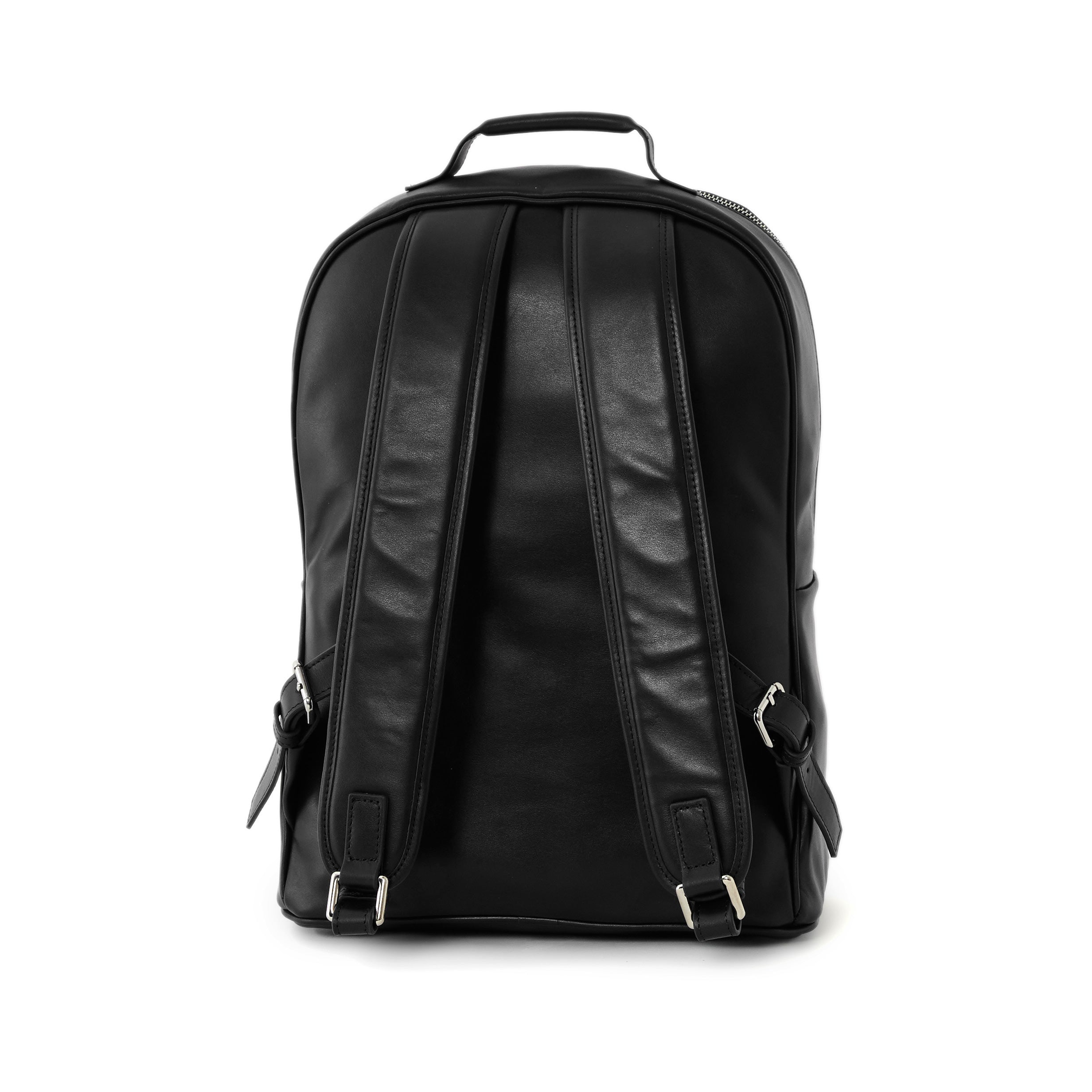 Men's Calf Leather Knit Pattern Handmade Backpack U25000