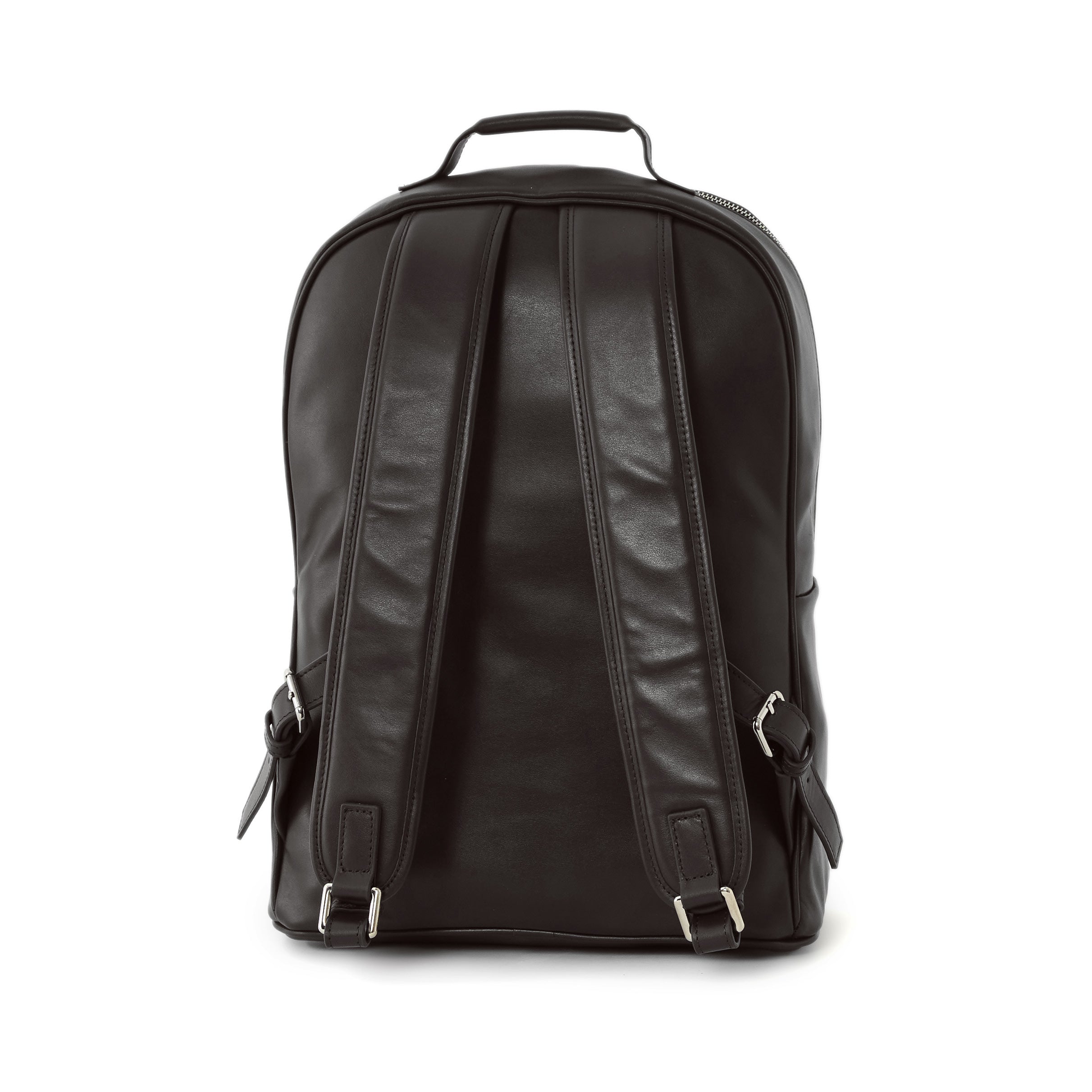 Men's Calf Leather Knit Pattern Handmade Backpack U25000 6