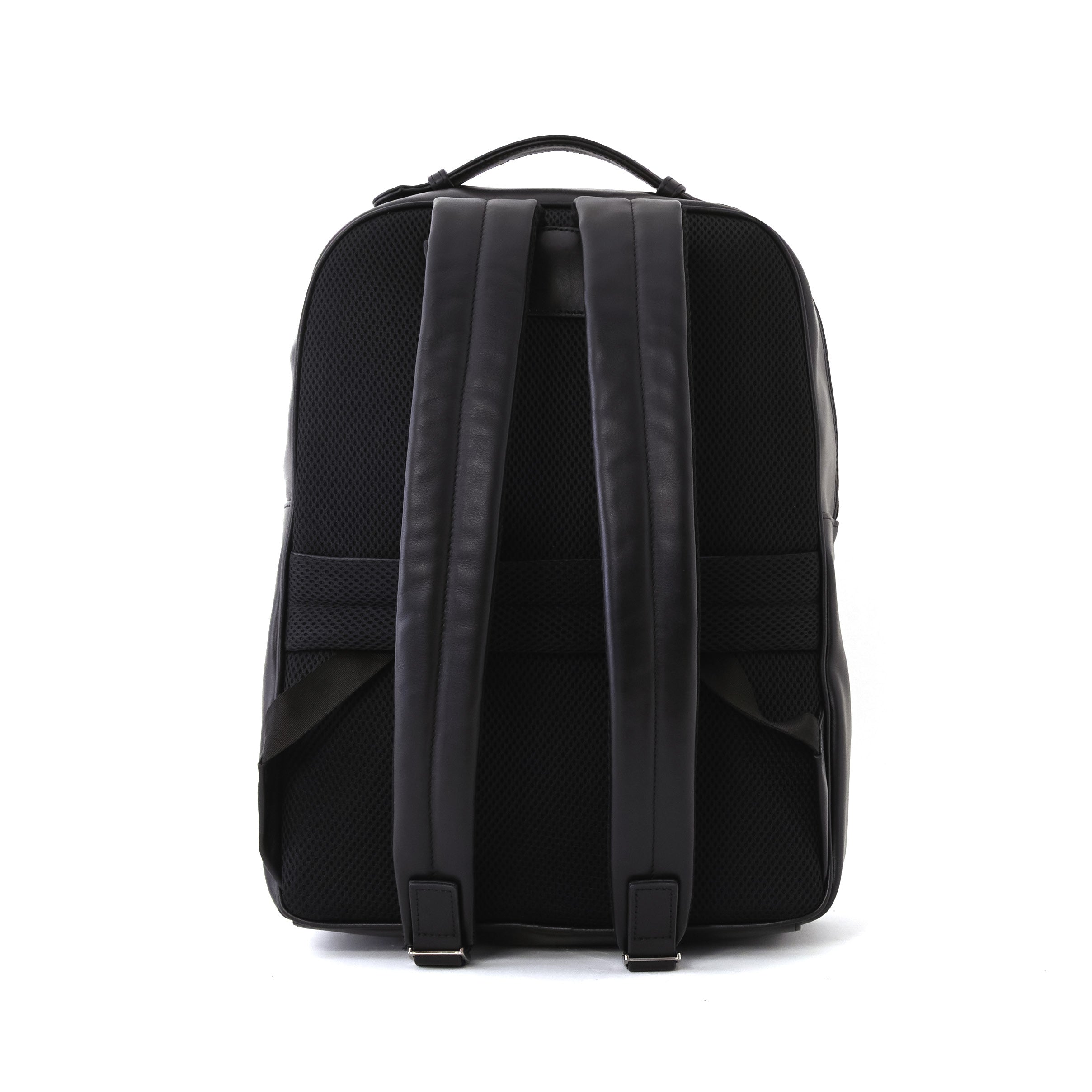 Men's Calf Leather Knit Pattern Handmade Backpack U25012 6