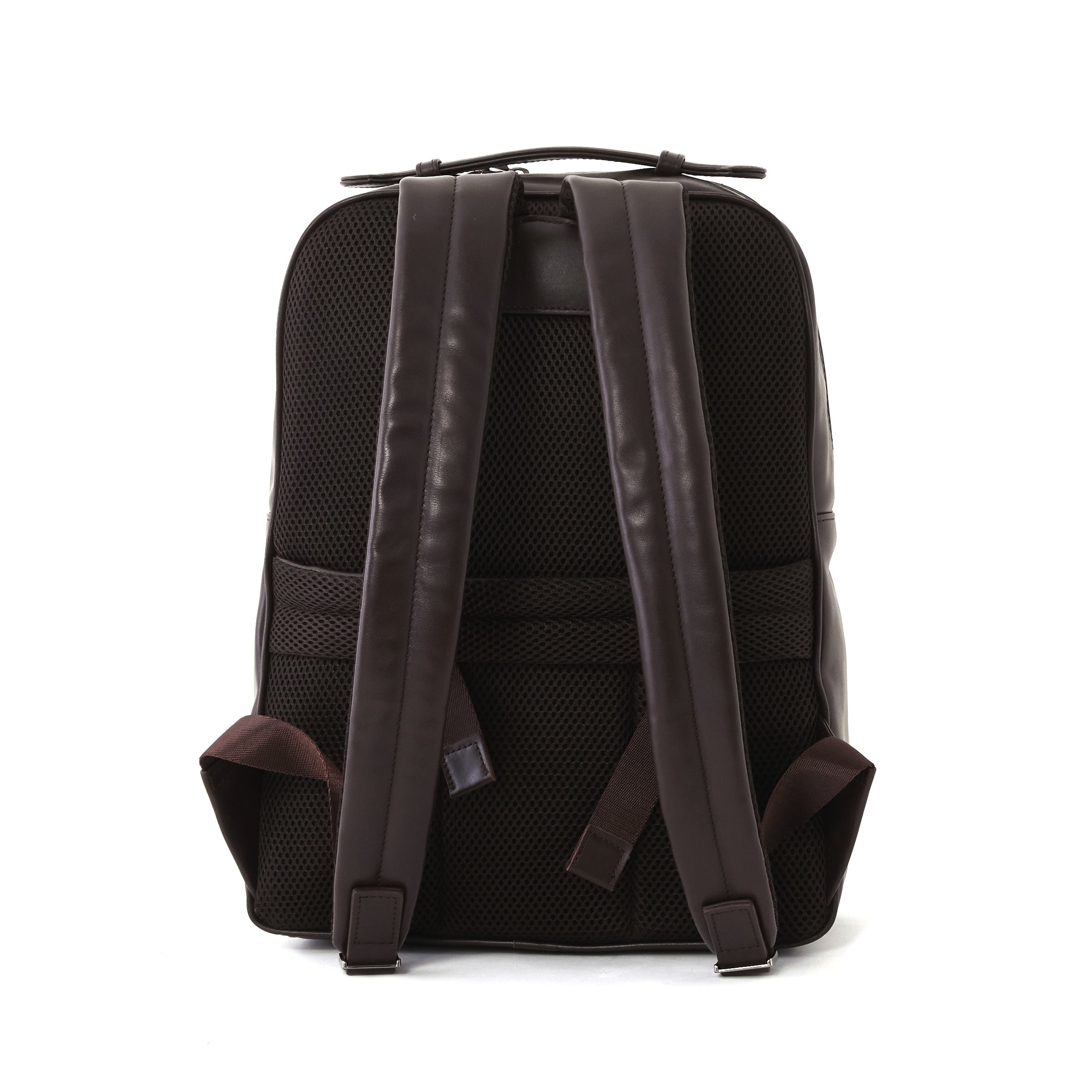 Men's Calf Leather Knit Pattern Handmade Backpack U25012 9