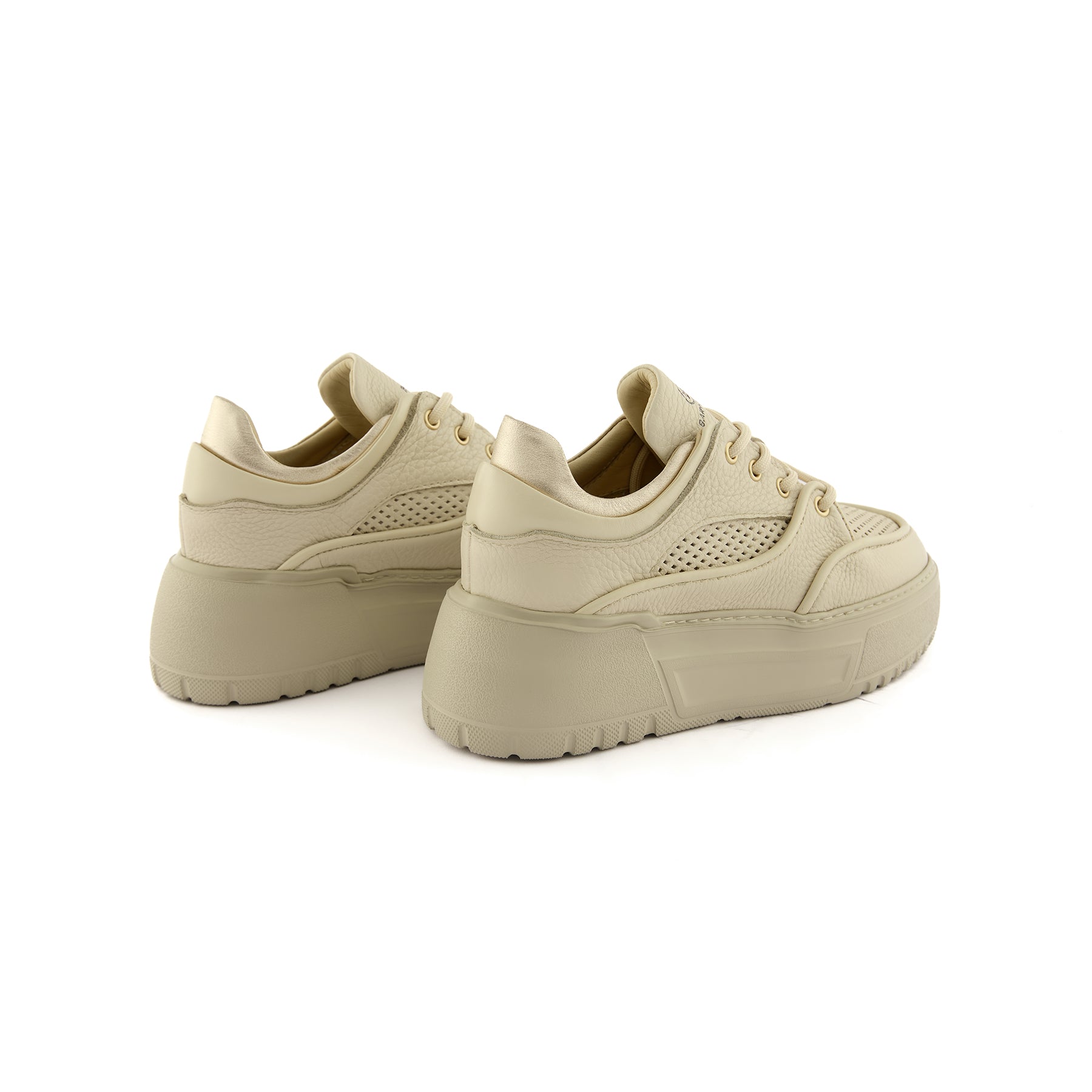 Women’s Tan Handmade Calf Leather Sneakers W5033