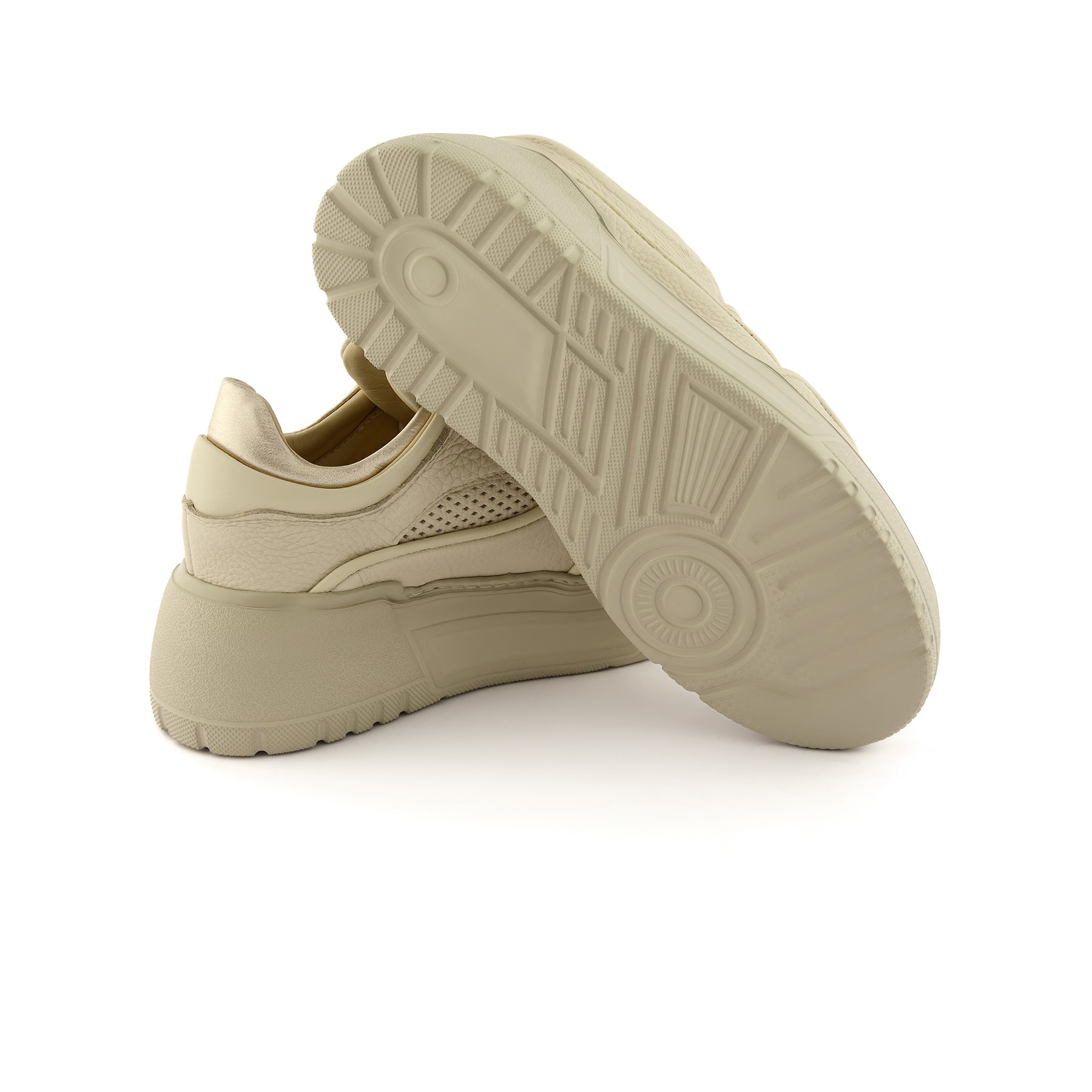 Women’s Tan Handmade Calf Leather Sneakers W5033
