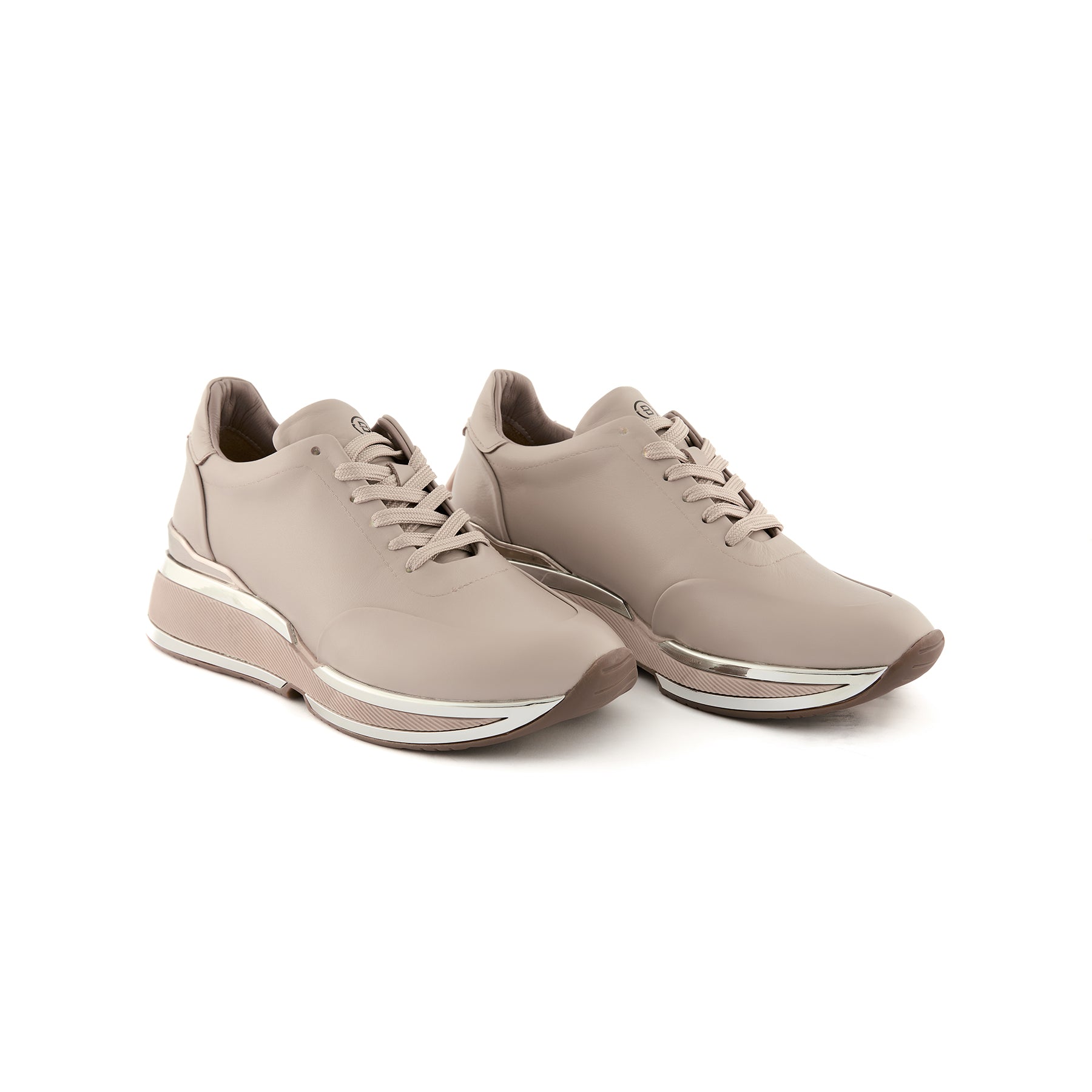 Women’s Mink Handmade Calf Leather Sneakers W5037