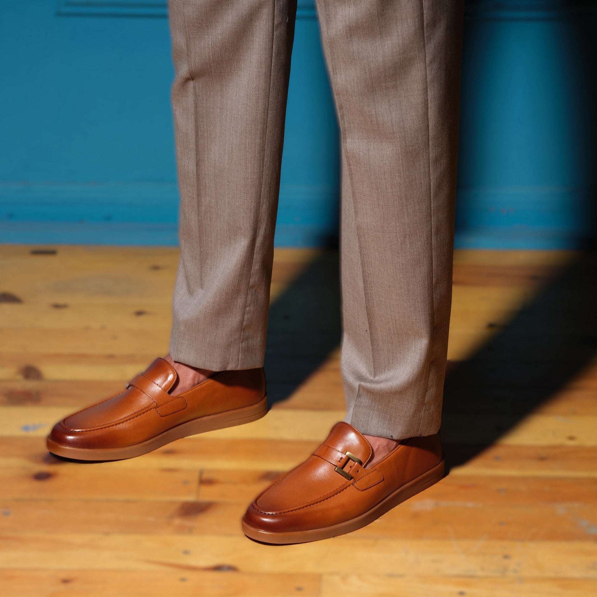 Men's Calf Leather Handmade Loafer M7010