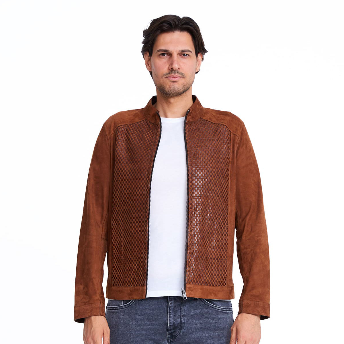 Men's Reversible Double-Faced Metis & Leather Jacket MJ401